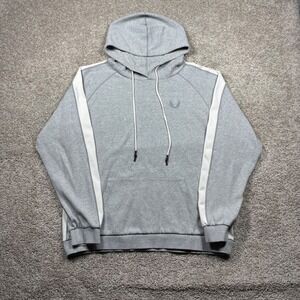 ASRV Aesthetic Revolution Mens Medium Gray Technical Sportswear Hoodie Mesh Side
